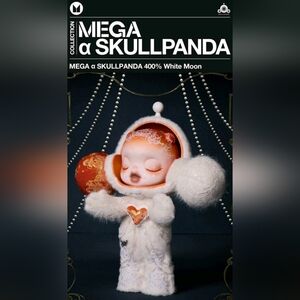 MEGA a SKULLPANDA 400% White Moon